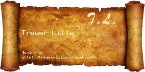 Treuer Lilla névjegykártya