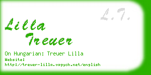 lilla treuer business card